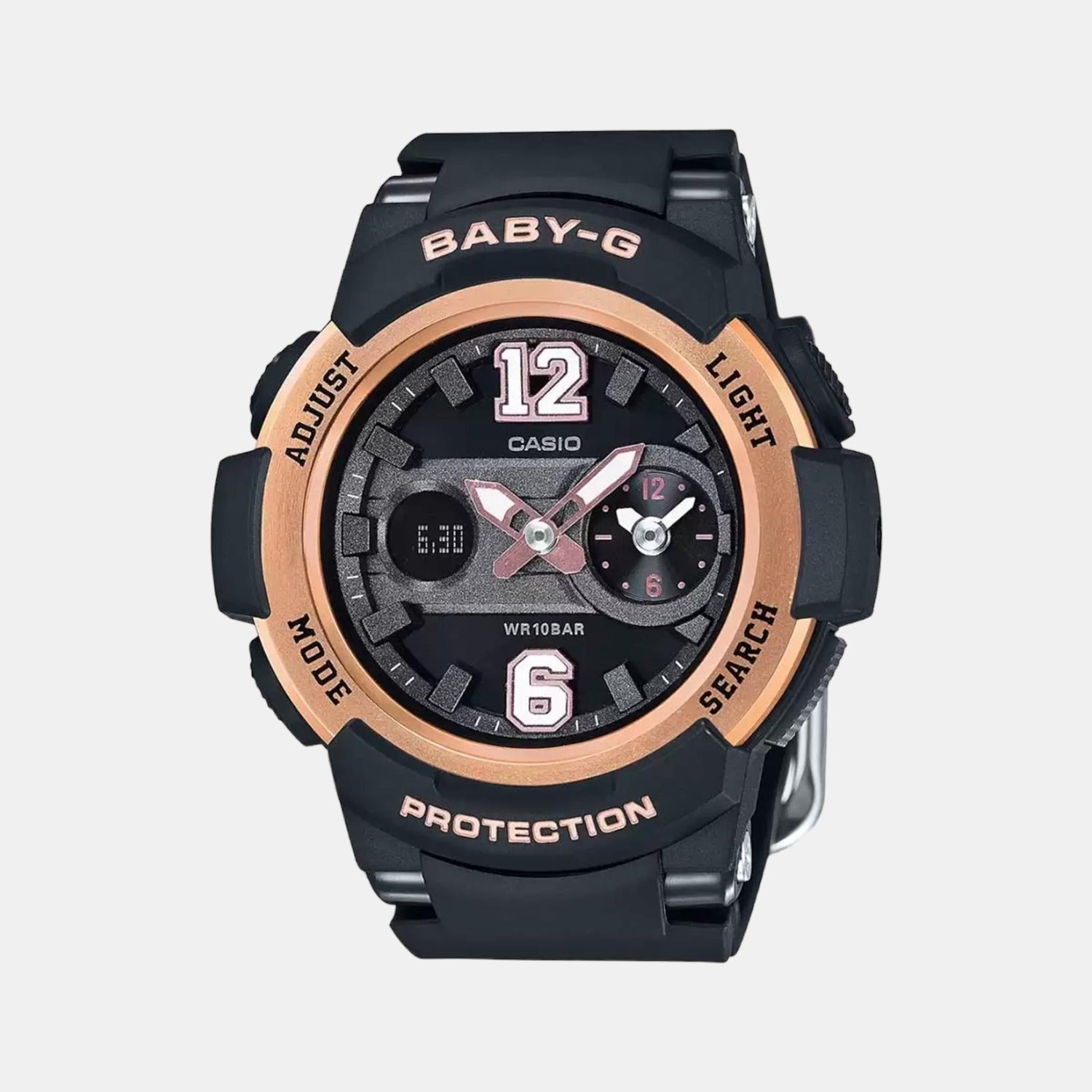 Baby-G Women Quartz Black Dial Analog-Digital Resin Watch BX045