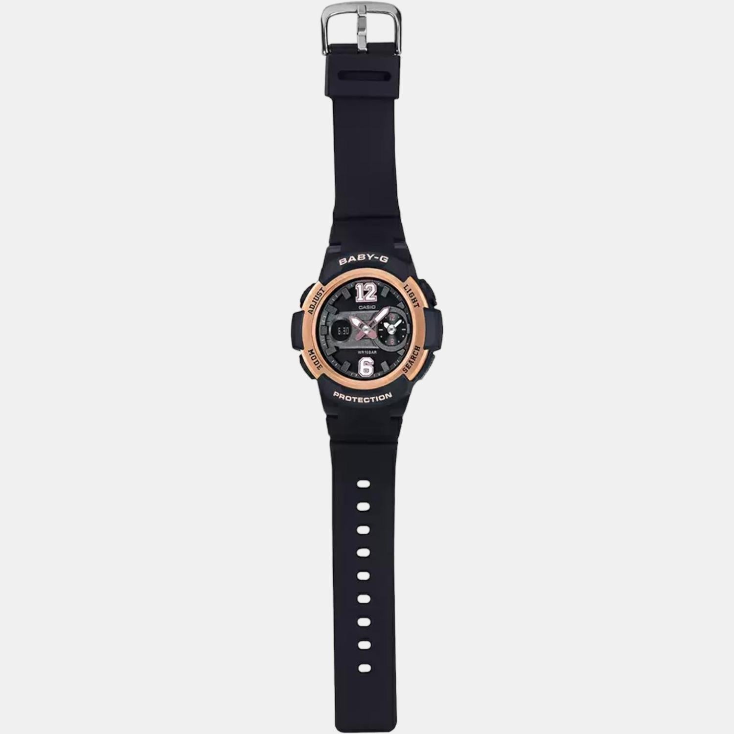 Baby-G Women Quartz Black Dial Analog-Digital Resin Watch BX045