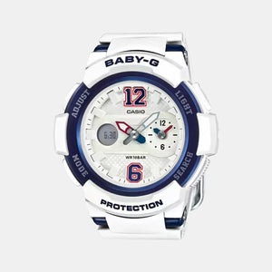 Baby-G Women Quartz White Dial Analog-Digital Resin Watch BX047