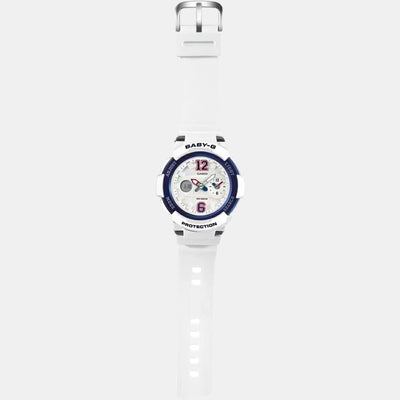 Baby-G Women Quartz White Dial Analog-Digital Resin Watch BX047