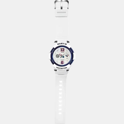 Baby-G Women Quartz White Dial Analog-Digital Resin Watch BX047