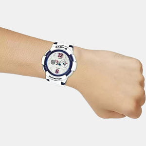 Baby-G Women Quartz White Dial Analog-Digital Resin Watch BX047