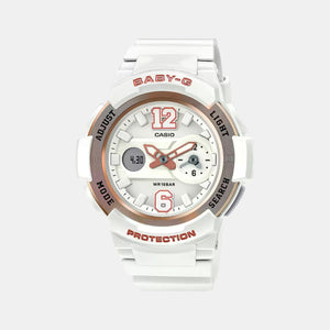 Baby-G Women Quartz White Dial Analog-Digital Resin Watch BX051