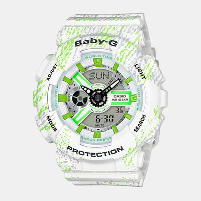 Baby-G Women Quartz Two Tone Dial Analog-Digital Resin Watch BX073