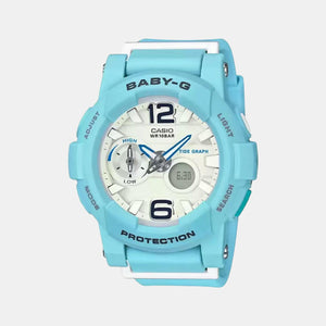 Baby-G Women Quartz White Dial Analog-Digital Resin Watch BX078
