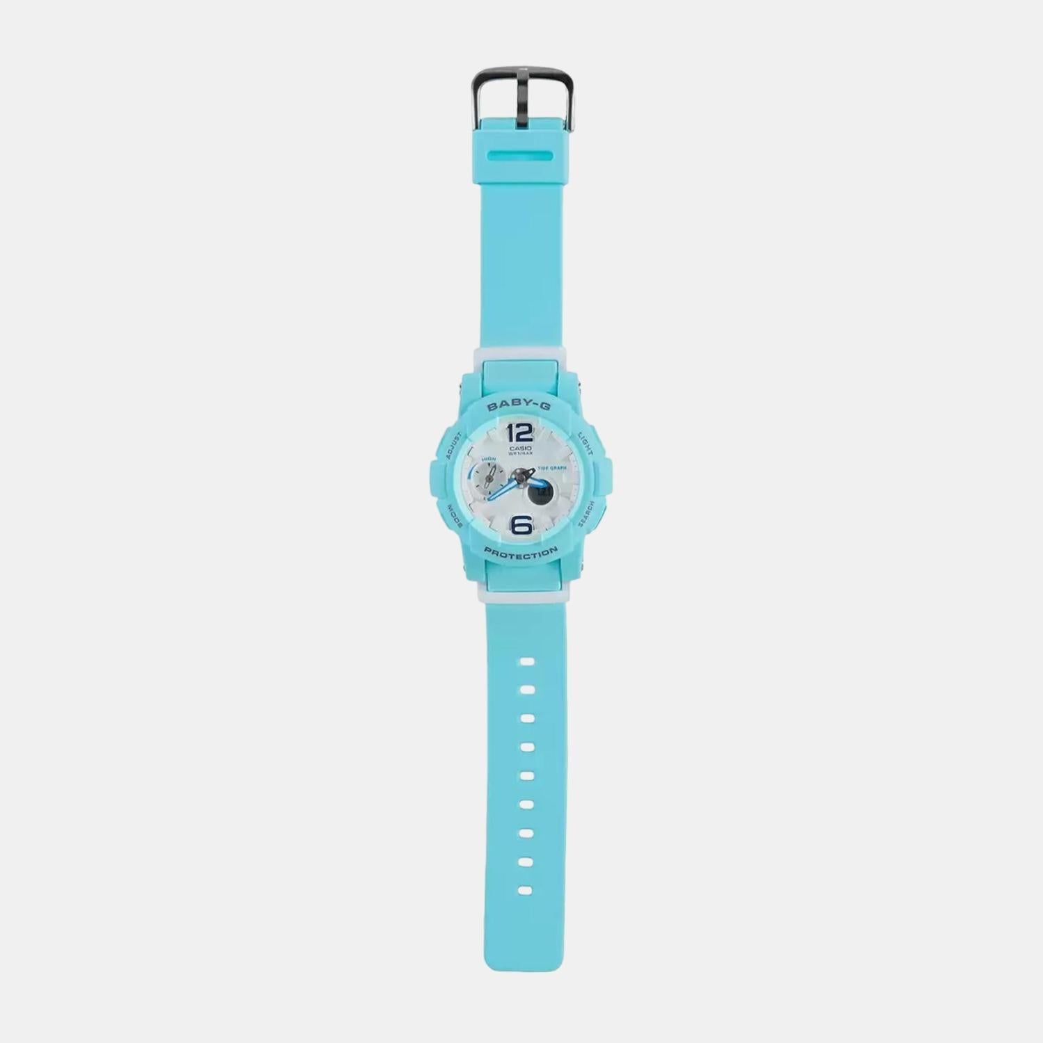 Baby-G Women Quartz White Dial Analog-Digital Resin Watch BX078