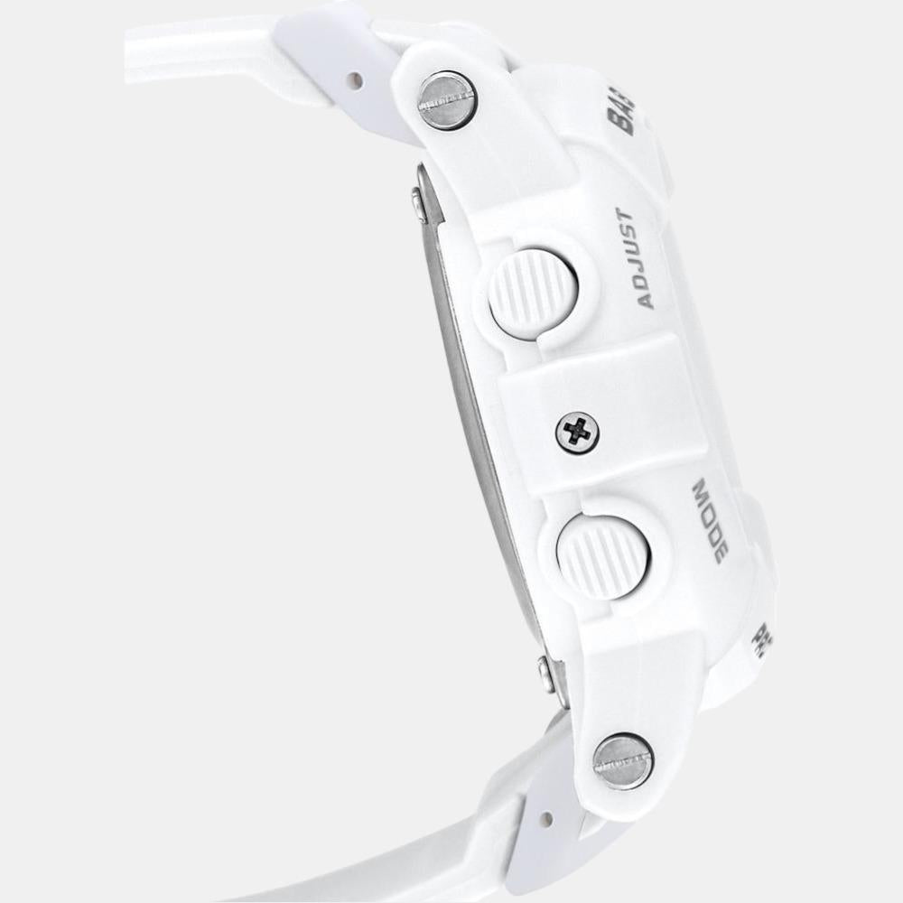 Baby-G Women Quartz White Dial Analog-Digital Resin Watch BX079