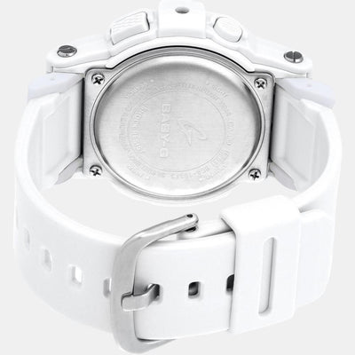 Baby-G Women Quartz White Dial Analog-Digital Resin Watch BX079