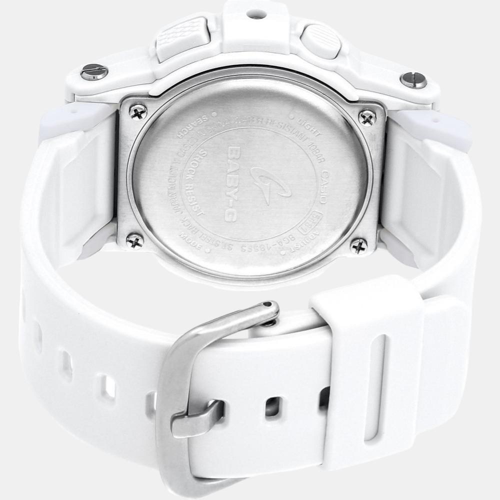 Baby-G Women Quartz White Dial Analog-Digital Resin Watch BX079
