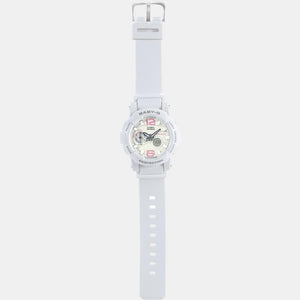 Baby-G Women Quartz White Dial Analog-Digital Resin Watch BX079