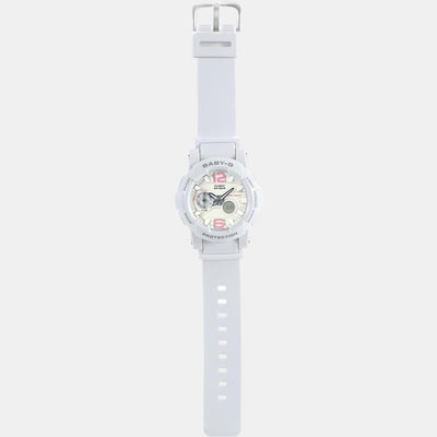Baby-G Women Quartz White Dial Analog-Digital Resin Watch BX079