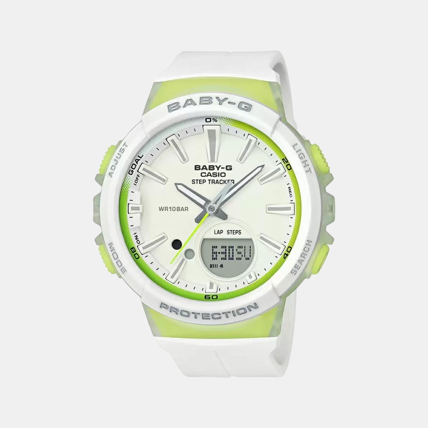 Baby-G Women Quartz White Dial Analog-Digital Resin Watch BX098