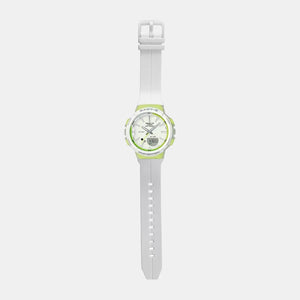 Baby-G Women Quartz White Dial Analog-Digital Resin Watch BX098