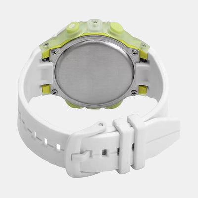 Baby-G Women Quartz White Dial Analog-Digital Resin Watch BX098
