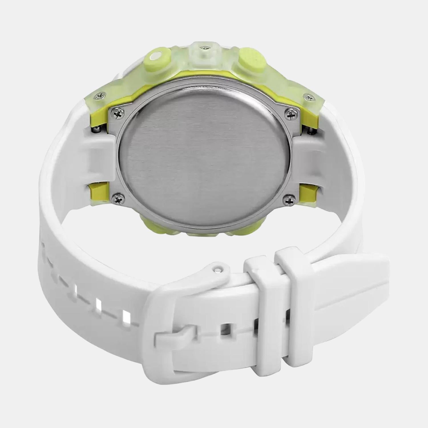 Baby-G Women Quartz White Dial Analog-Digital Resin Watch BX098