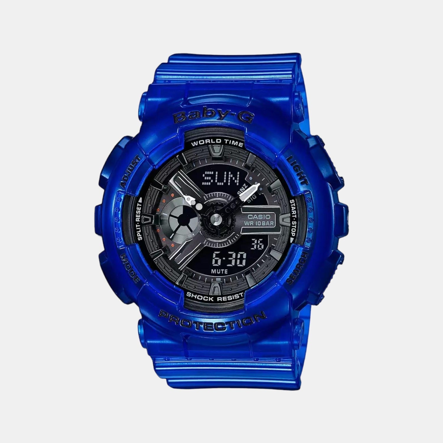 Baby-G Women Quartz Black Dial Analog-Digital Resin Watch BX103