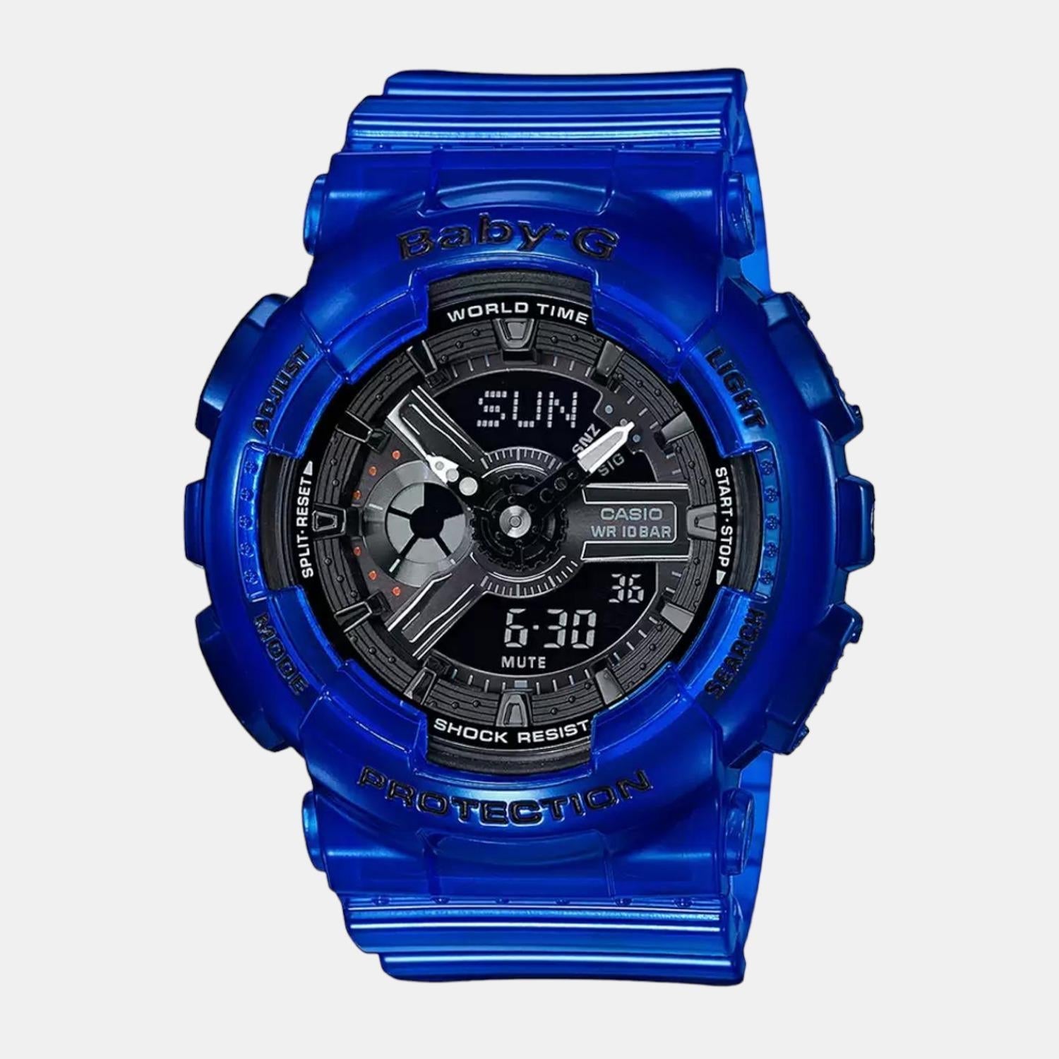 Baby-G Women Quartz Black Dial Analog-Digital Resin Watch BX103