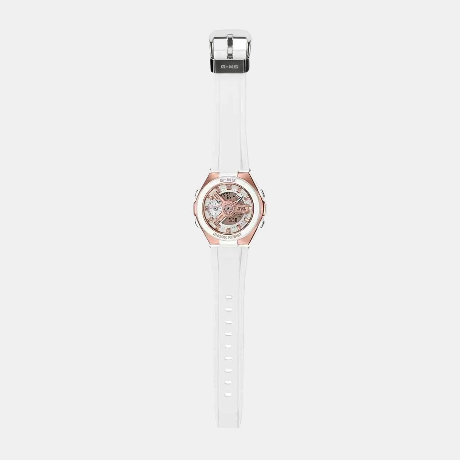 Baby-G Women Quartz White Dial Analog-Digital Resin Watch BX110