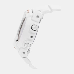 Baby-G Women Quartz White Dial Analog-Digital Resin Watch BX118