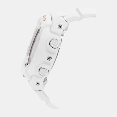 Baby-G Women Quartz White Dial Analog-Digital Resin Watch BX118