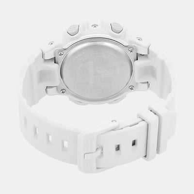Baby-G Women Quartz White Dial Analog-Digital Resin Watch BX118