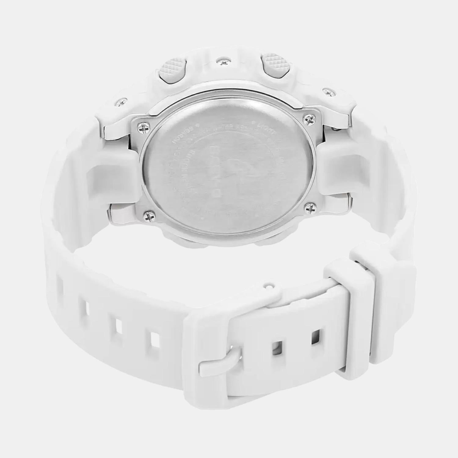 Baby-G Women Quartz White Dial Analog-Digital Resin Watch BX118