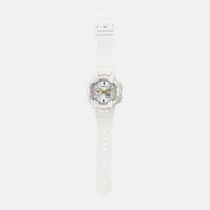 Baby-G Women Quartz White Dial Analog-Digital Resin Watch BX118