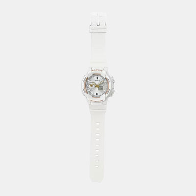 Baby-G Women Quartz White Dial Analog-Digital Resin Watch BX118