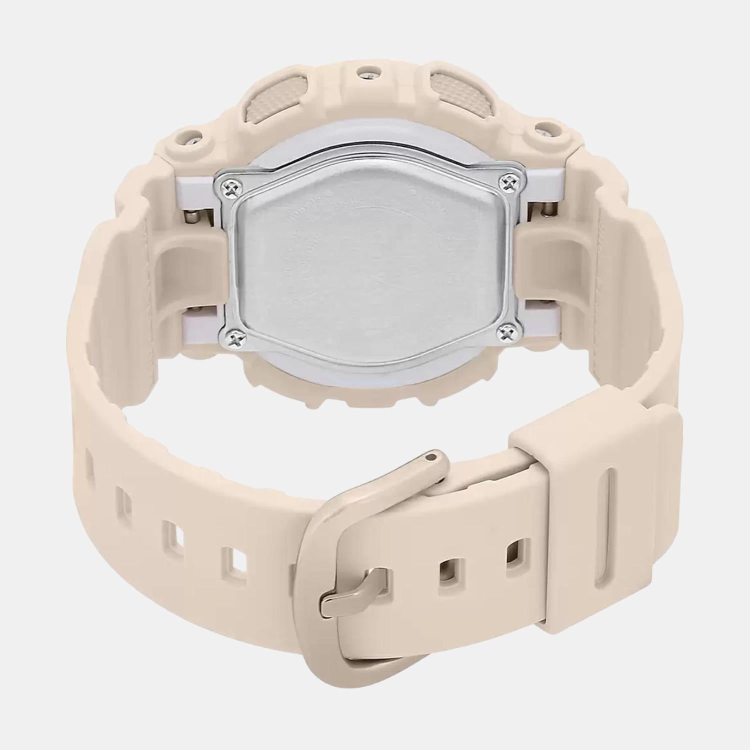 Baby-G Women Quartz Gold Dial Analog-Digital Resin Watch BX123