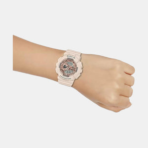 Baby-G Women Quartz Gold Dial Analog-Digital Resin Watch BX123