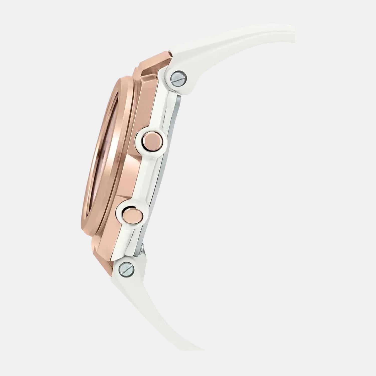 Baby-G Women Quartz White Dial Analog-Digital Resin Watch BX129