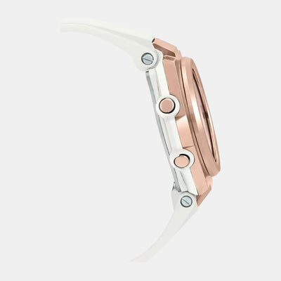 Baby-G Women Quartz White Dial Analog-Digital Resin Watch BX129