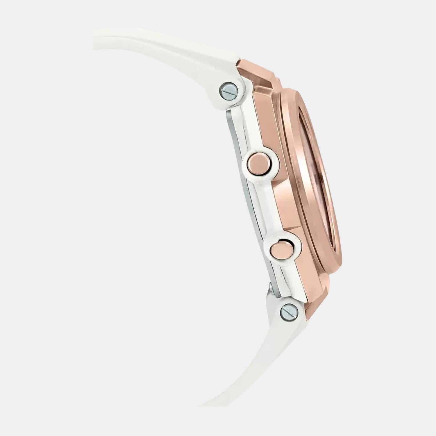 Baby-G Women Quartz White Dial Analog-Digital Resin Watch BX129