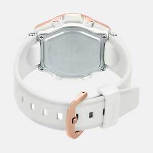 Baby-G Women Quartz White Dial Analog-Digital Resin Watch BX129