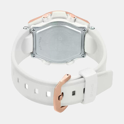 Baby-G Women Quartz White Dial Analog-Digital Resin Watch BX129