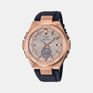 Baby-G Women Quartz Rose Gold Dial Analog-Digital Resin Watch BX130