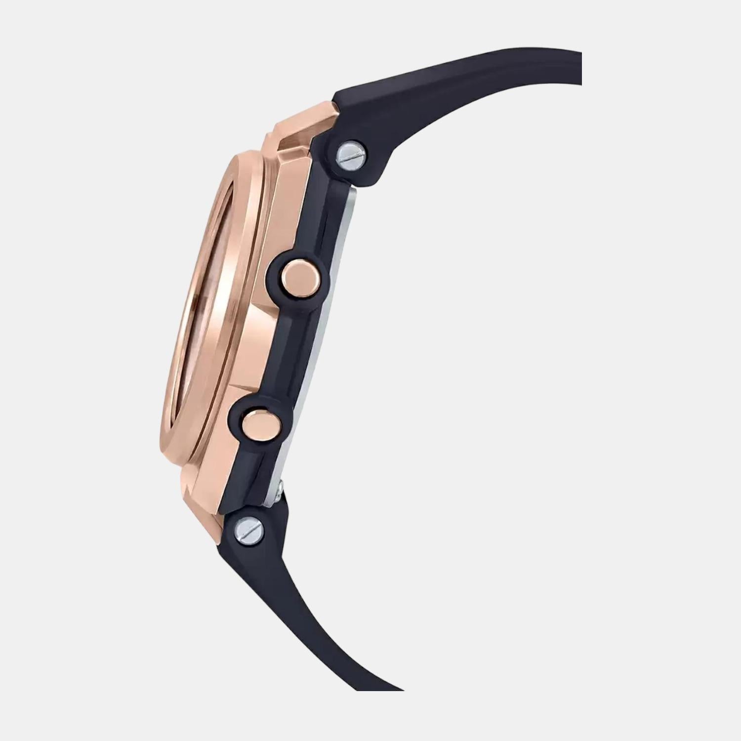 Baby-G Women Quartz Rose Gold Dial Analog-Digital Resin Watch BX130