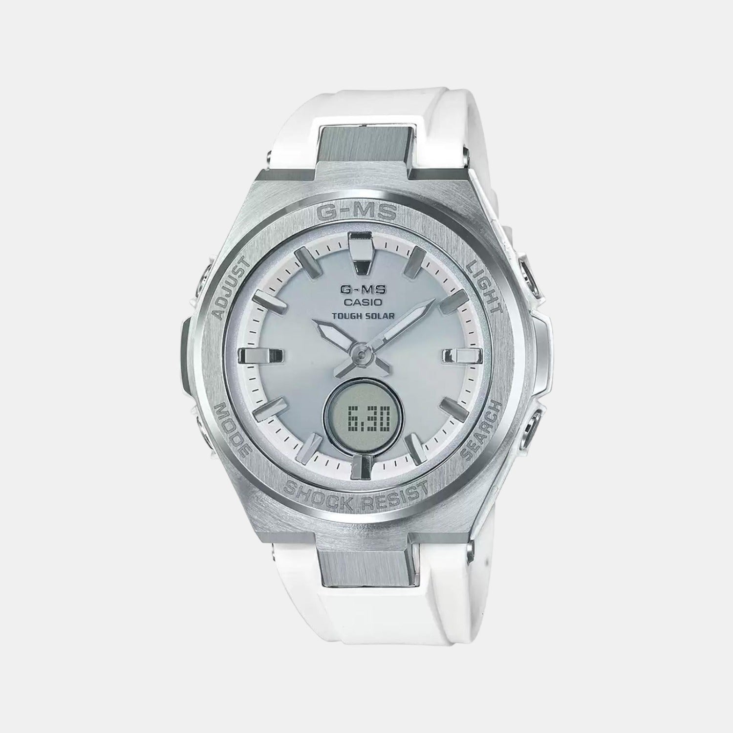 Baby-G Women Quartz Silver Dial Analog-Digital Stainless Steel Watch BX132