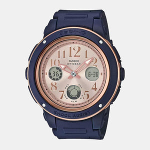 Baby-G Women Quartz Rose Gold Dial Analog-Digital Resin Watch BX136