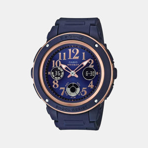 Baby-G Women Quartz Blue Dial Analog-Digital Resin Watch BX137