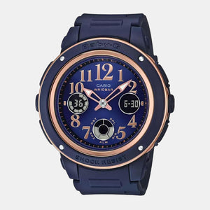 Baby-G Women Quartz Blue Dial Analog-Digital Resin Watch BX137