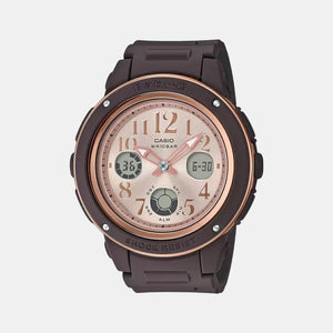 Baby-G Women Quartz Rose Gold Dial Analog-Digital Resin Watch BX138