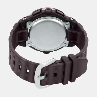 Baby-G Women Quartz Rose Gold Dial Analog-Digital Resin Watch BX138