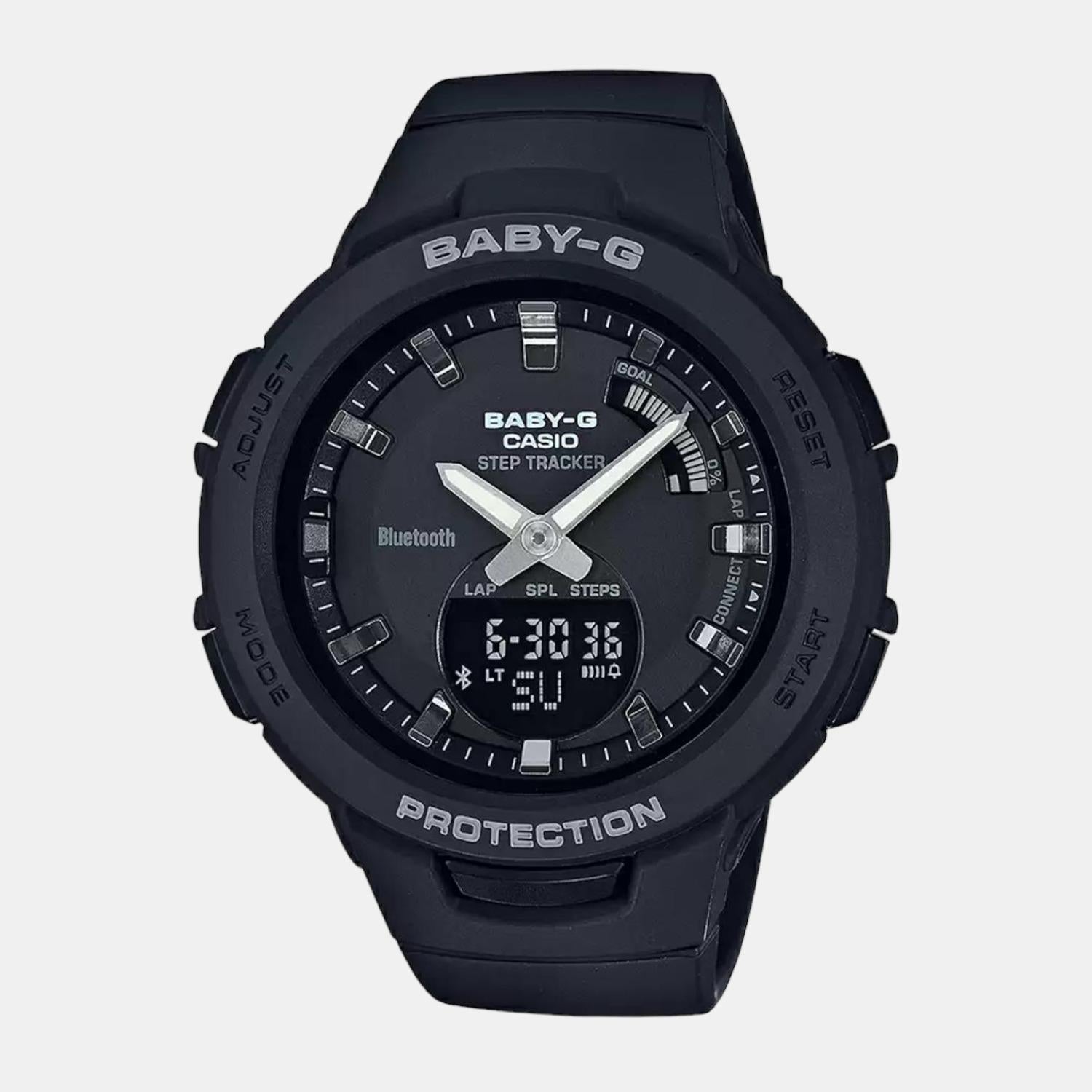 Baby-G Women Quartz Black Dial Analog-Digital Resin Watch BX145