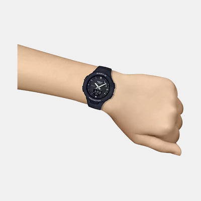 Baby-G Women Quartz Black Dial Analog-Digital Resin Watch BX145