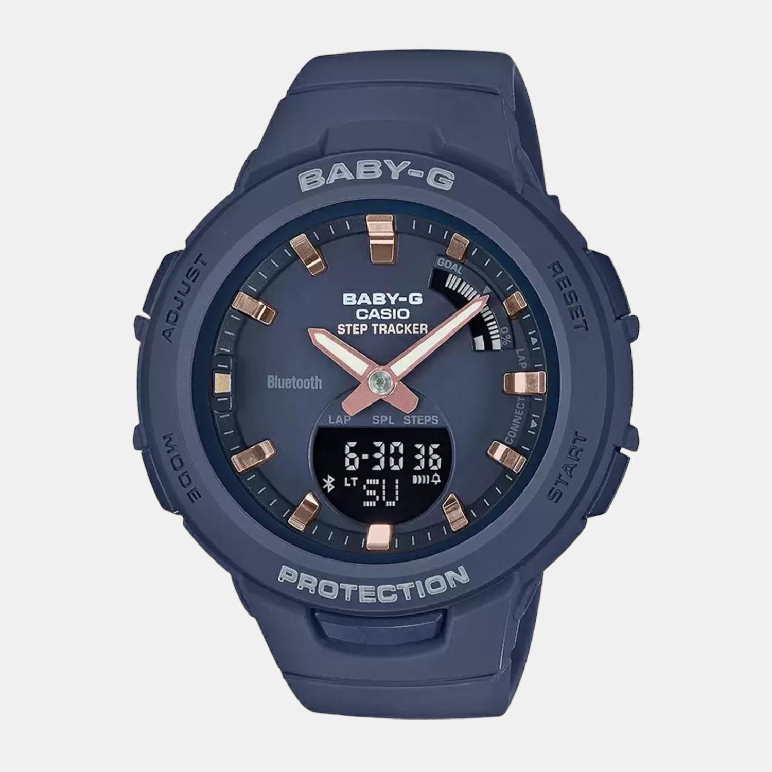 Baby-G Women Quartz Black Dial Analog-Digital Resin Watch BX146