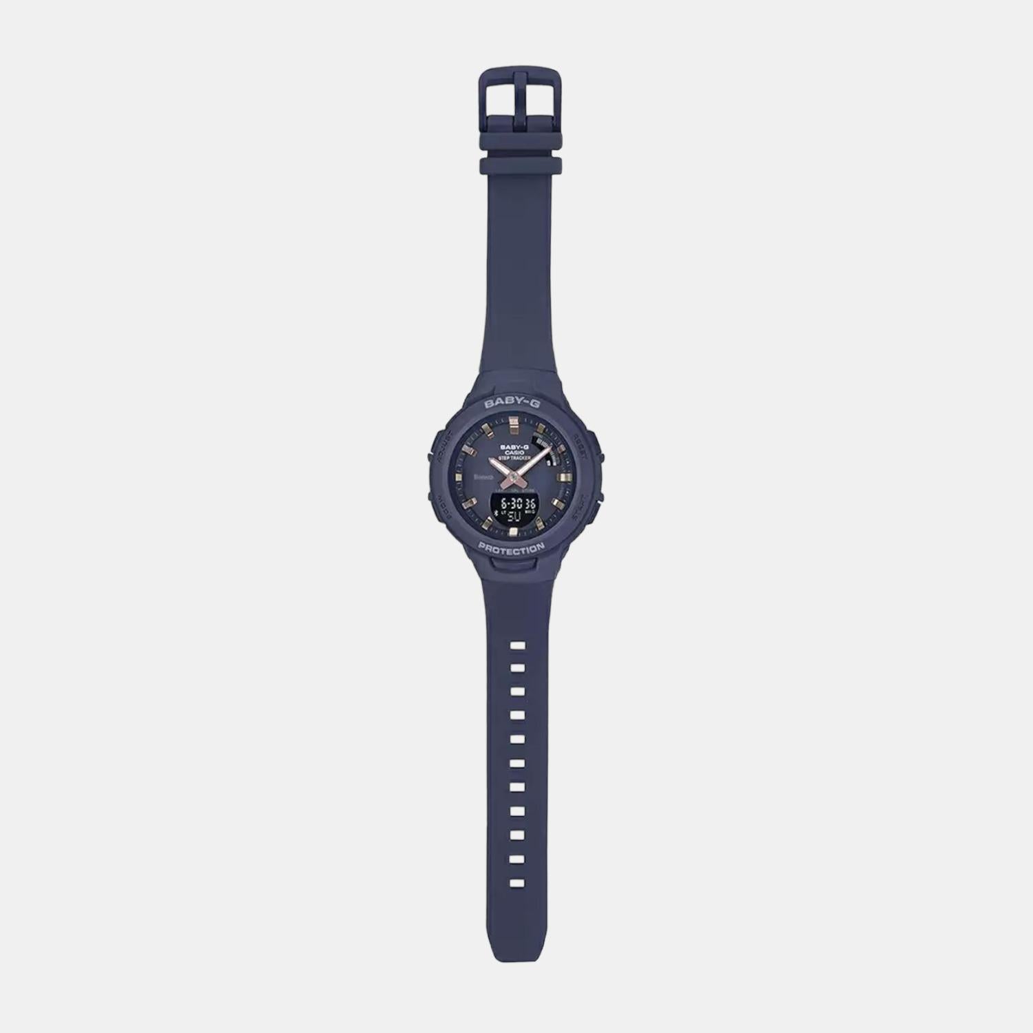 Baby-G Women Quartz Black Dial Analog-Digital Resin Watch BX146