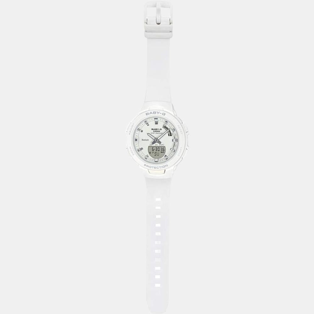 Baby-G Women Quartz White Dial Analog-Digital Resin Watch BX149