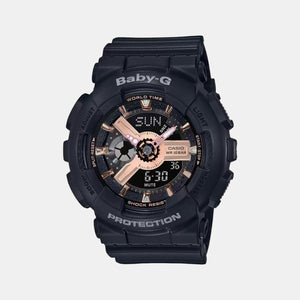 Baby-G Women Quartz Black Dial Analog-Digital Resin Watch BX157