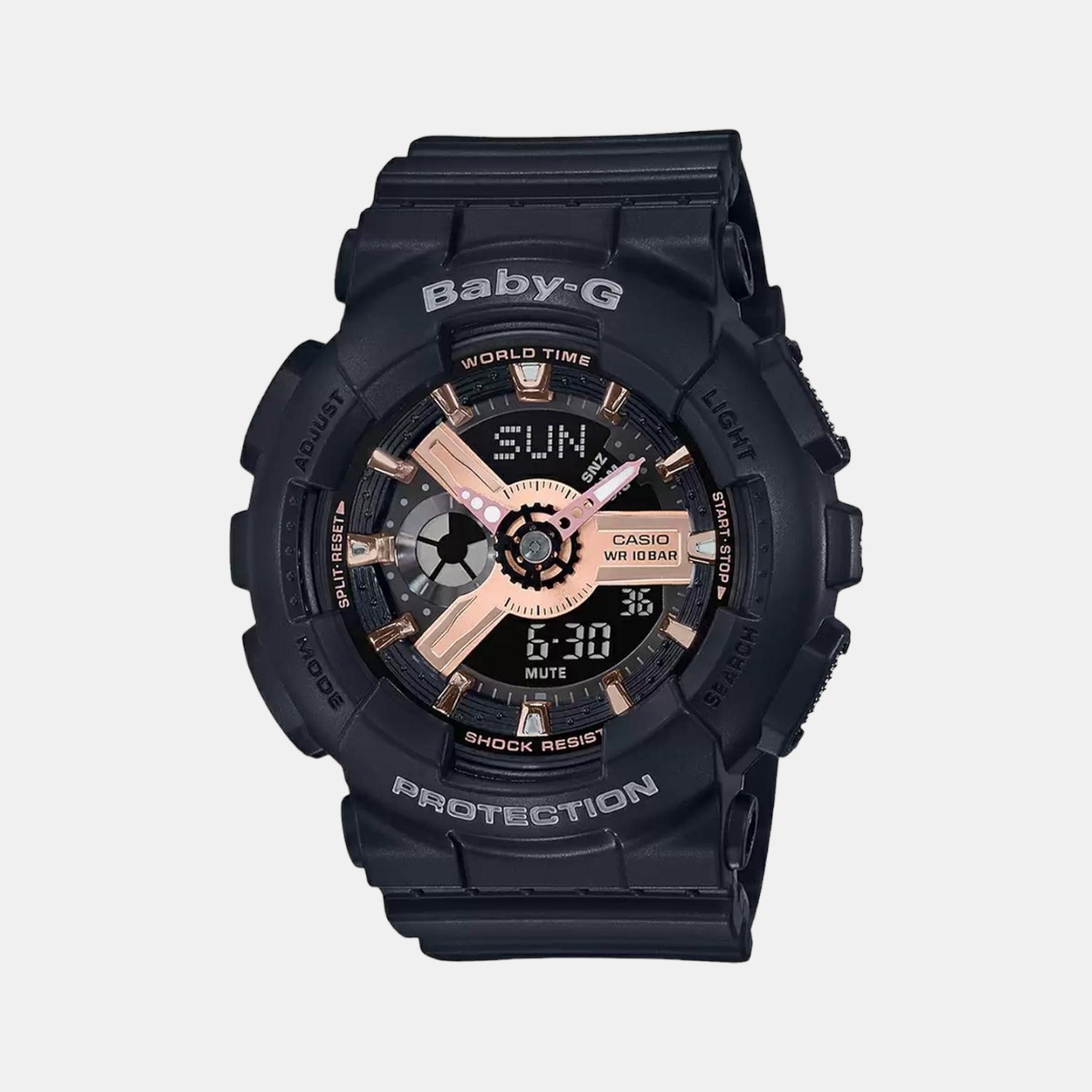 Baby-G Women Quartz Black Dial Analog-Digital Resin Watch BX157